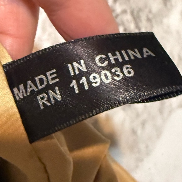 Cream and Tan Crescent Shoulder Bag with Textured Pattern - Picture 6 of 9